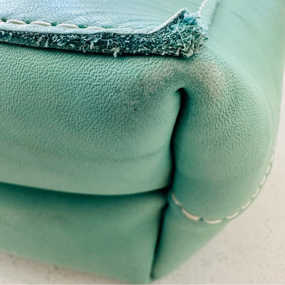 EUC Portland Leather Goods Mint Mini Crossbody Tote - Picture 7 of 7